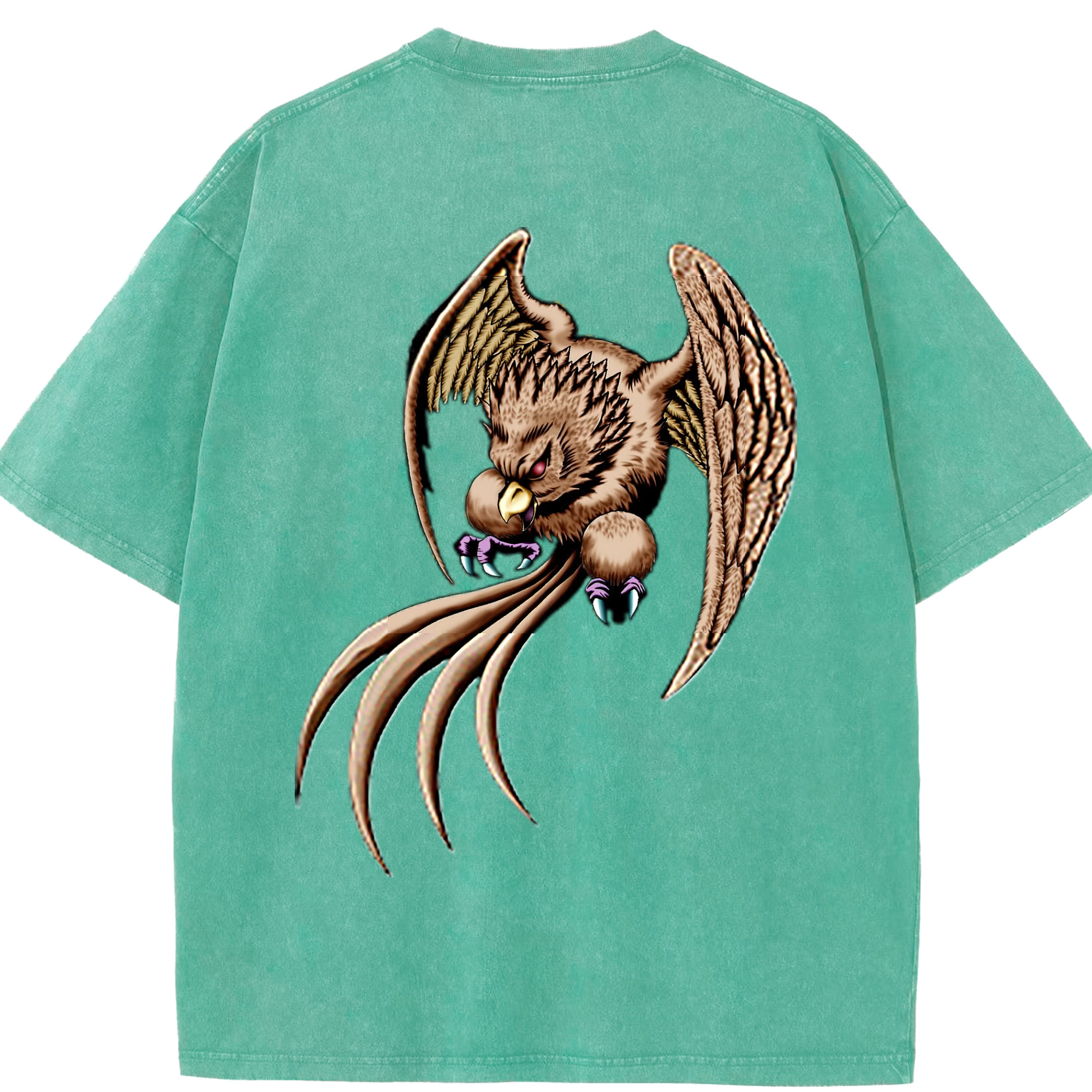 （画像用） 遊☆戯☆王 Yu-Gi-Oh! 綿100% ヴィンテージ風 半袖Tシャツ（背面プリント）